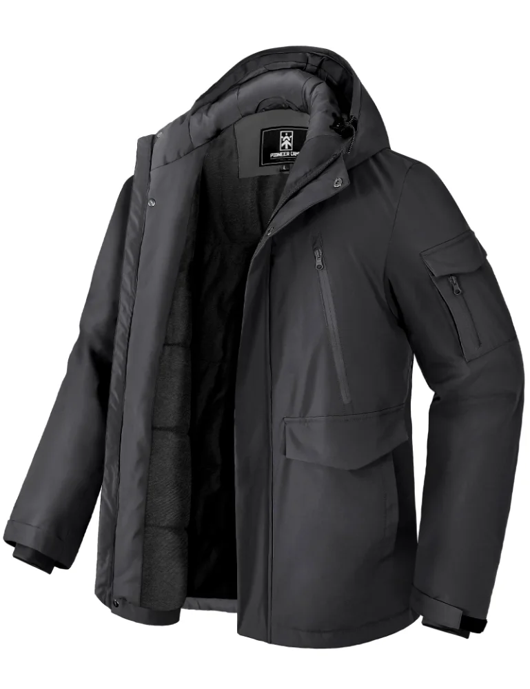 Pioneer Camp Men's Fleece-Lined Winter Coat