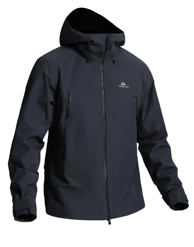 Pioneer Camp Men's Waterproof Rain Jacket, hood