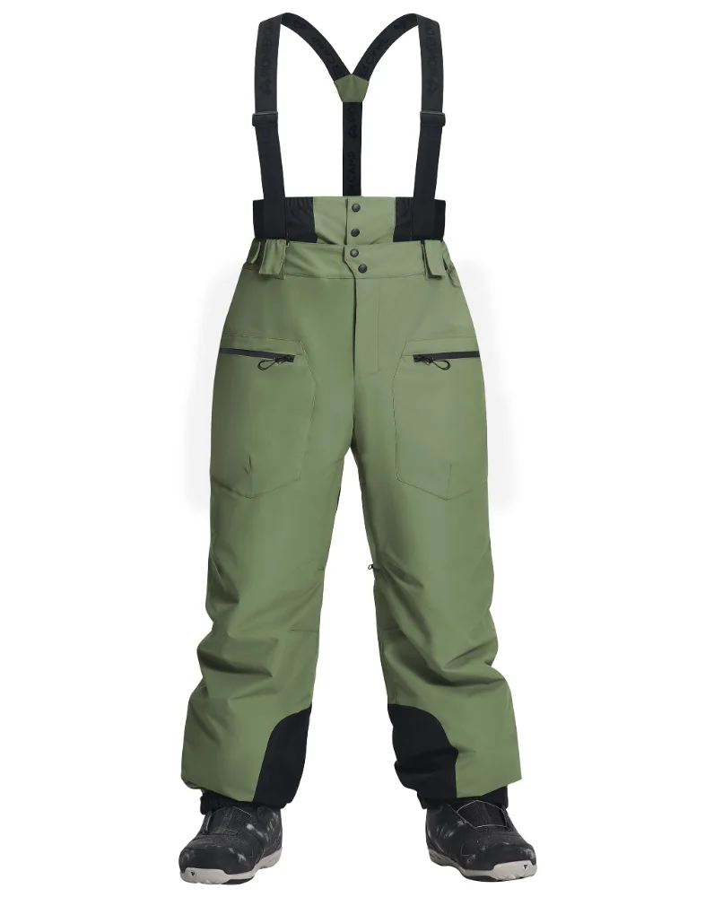 Pioneer Camp Men's Waterproof Snow Bibs, synthetic fill