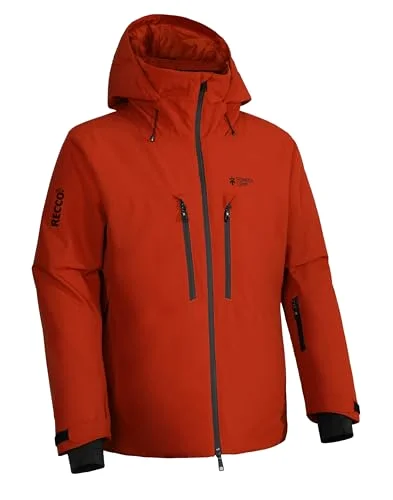 Pioneer Camp Men's Waterproof Snowboard Jacket in Orange