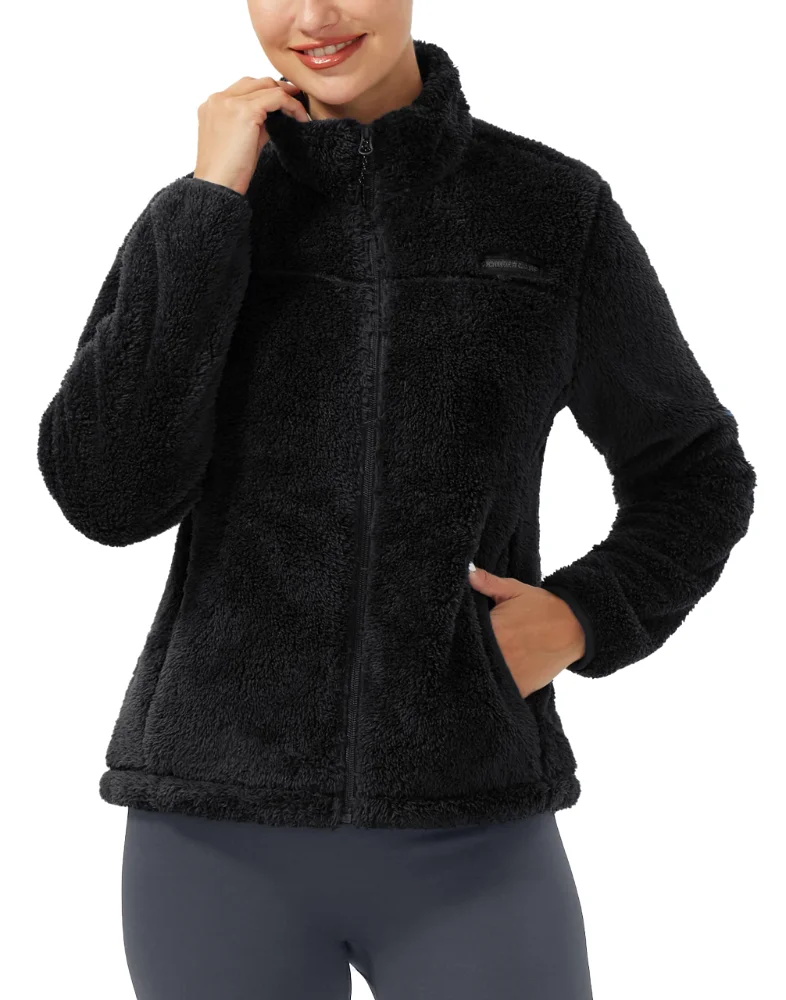 Pioneer Camp Women's Full-Zip Fleece Jacket, sherpa fleece