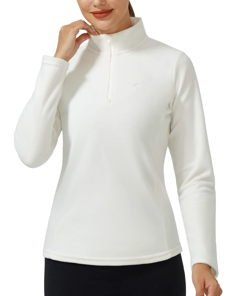 Pioneer Camp Women's Polar-Fleece Quarter-Zip Pullover, long sleeve