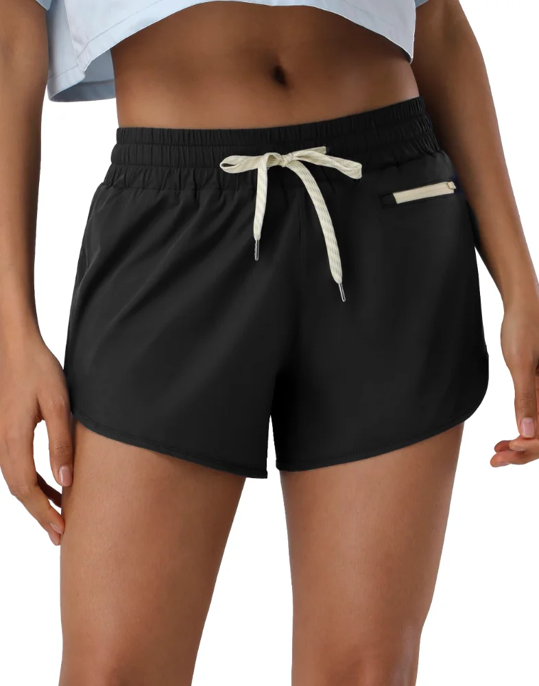 Pioneer Camp Women's Quick-Dry Shorts 4", black