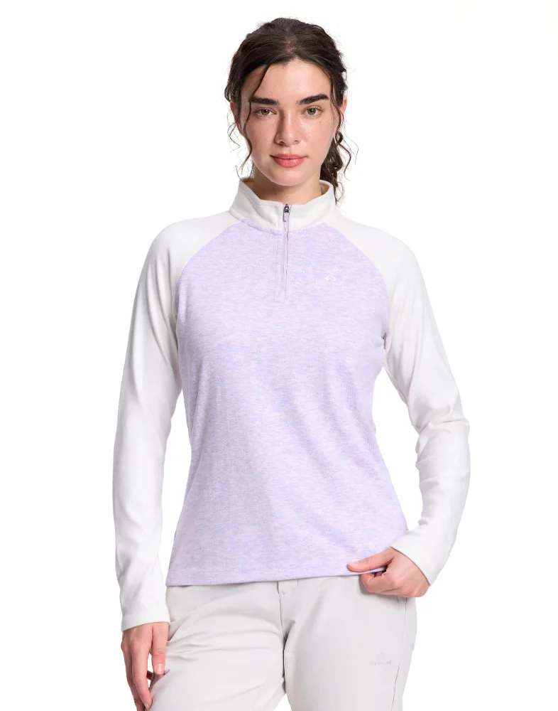 Pioneer Camp Women's Thermal Quarter-Zip Pullover, polar fleece