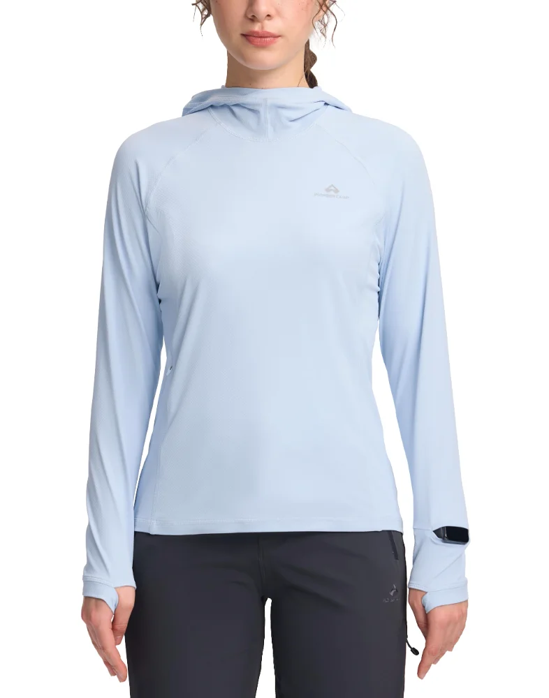 Pioneer Camp Women's UPF Long-Sleeve Sun Shirt, hood