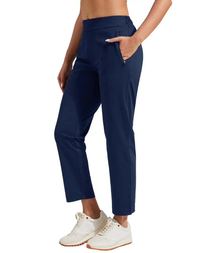 Pioneer Camp Women's Zip-Pocket Trousers, navy blue